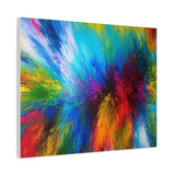 Abstract Color Explosion Matte Canvas Print
