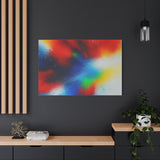 Abstract Color Burst Canvas Print — Vibrant Stretched Matte Wall Art
