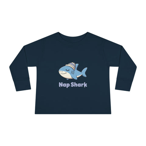 Nap Shark Toddler Long Sleeve Tee