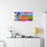 Abstract Color Splash Canvas Print — Vibrant Modern Wall Art