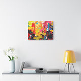 Abstract Color Splash Canvas Print - Vibrant Stretched Matte Wall Art