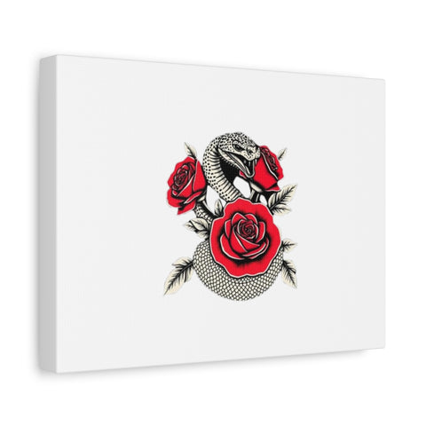Matte Stretched Canvas - Snake Wall Art