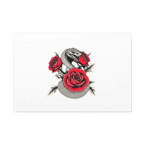Matte Stretched Canvas - Snake Wall Art