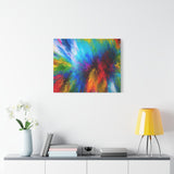 Abstract Color Explosion Matte Canvas Print