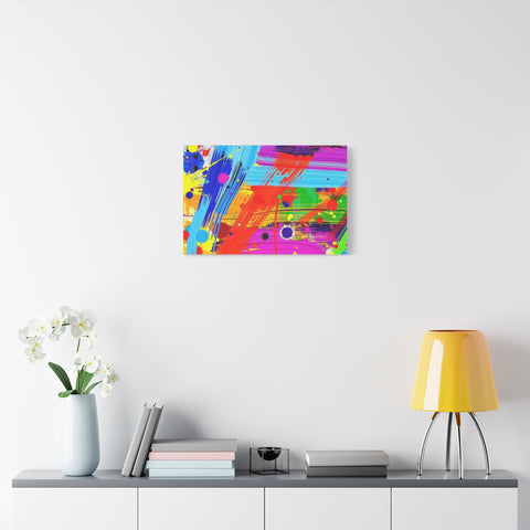 Abstract Color Splash Canvas Print — Vibrant Modern Wall Art