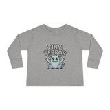 Toddler Tee — "Tiny Terror" Cute Monster Long-Sleeve Shirt