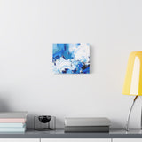 Abstract Blue Galaxy Canvas Print — Matte Stretched Wall Art