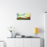 Abstract Colorful Landscape Canvas