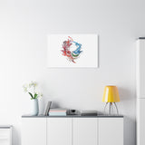 Abstract Color Splash Canvas Print — Modern Watercolor Circle Art on Matte Stretched Canvas