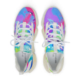 Colorful Tie-Dye Mesh Sneakers — Men's Athletic Casual Shoes