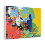 Abstract Color Splash Matte Canvas — Stretched Wall Art