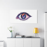 Cosmic Eye Canvas Print — Galaxy Eye Matte Stretched Wall Art
