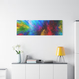 Abstract Color Explosion Matte Canvas Print