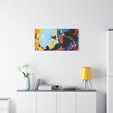 Abstract Color Splash Matte Canvas Print — Modern Stretched Wall Art