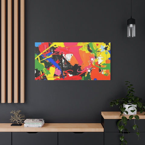 Abstract Art Matte Stretched Canvas — Modern Wall Decor