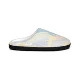 Pastel Brushstroke Women's Indoor Slippers — Soft Cozy House Shoes