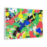 Abstract Color Splash Canvas Print — Vibrant Modern Wall Art