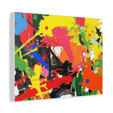 Abstract Art Matte Stretched Canvas — Modern Wall Decor