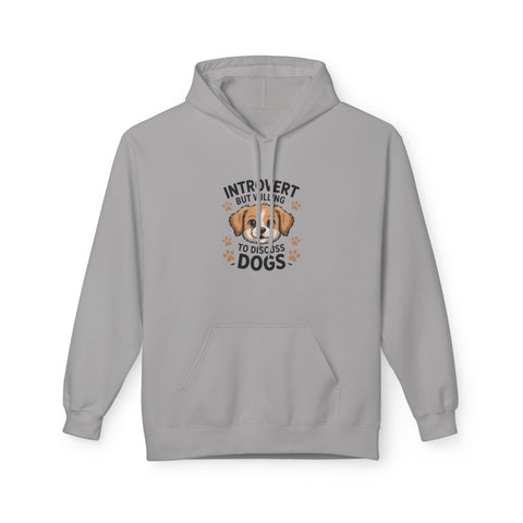 Introvert But Willing To Discuss Dogs Hoodie — Cute Dog Lover Pullover