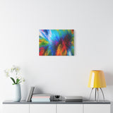 Abstract Color Explosion Matte Canvas Print