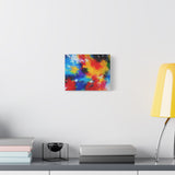 Abstract Color Splash Matte Canvas Print — Vibrant Stretched Wall Art