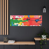 Abstract Color Splash Matte Canvas Print — Vibrant Modern Wall Art