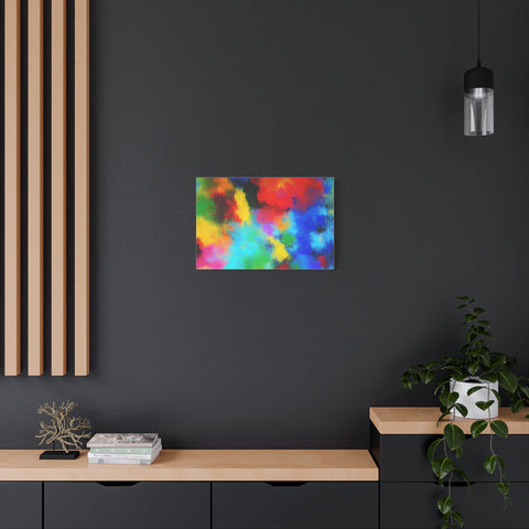 Abstract Color Burst Canvas Print — Vibrant Stretched Matte Wall Art