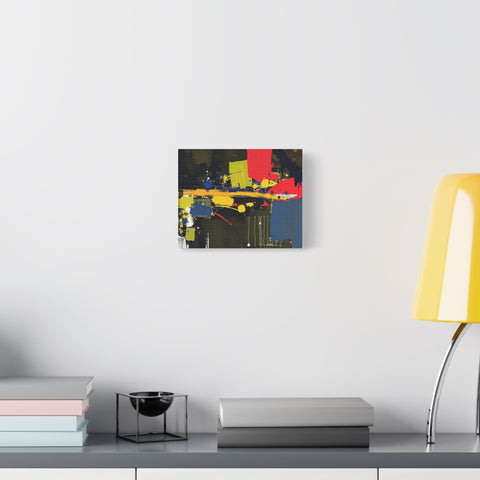Abstract Color Splash Matte Canvas Print — Modern Stretched Wall Art