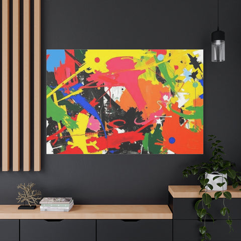 Abstract Art Matte Stretched Canvas — Modern Wall Decor