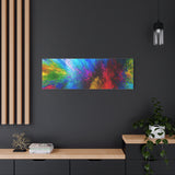Abstract Color Explosion Matte Canvas Print