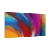 Abstract Rainbow Swirl Matte Canvas Print (Stretched)