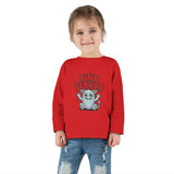 Toddler Tee — "Tiny Terror" Cute Monster Long-Sleeve Shirt