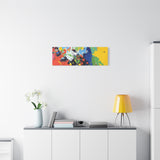 Abstract Color Splash Matte Canvas — Stretched Wall Art