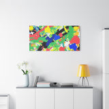 Abstract Color Splash Canvas Print — Vibrant Modern Wall Art