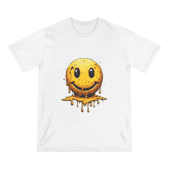 Melting Smiley T-Shirt — Drippy Retro Emoticon Graphic Tee