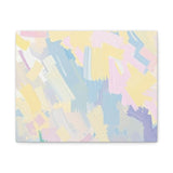 Pastel Abstract Brushstroke Canvas Wall Art