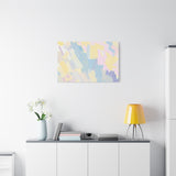 Pastel Abstract Brushstroke Canvas Wall Art
