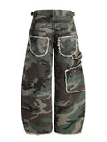 Men's Camouflage Wide-Leg Pants