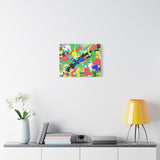 Abstract Color Splash Canvas Print — Vibrant Modern Wall Art