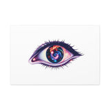 Cosmic Eye Canvas Print — Galaxy Eye Matte Stretched Wall Art