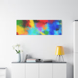 Abstract Color Burst Canvas Print — Vibrant Stretched Matte Wall Art