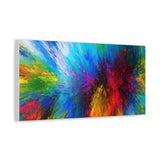 Abstract Color Explosion Matte Canvas Print