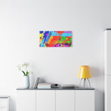 Abstract Color Splash Canvas Print — Vibrant Modern Wall Art