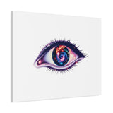 Cosmic Eye Canvas Print — Galaxy Eye Matte Stretched Wall Art