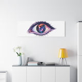 Cosmic Eye Canvas Print — Galaxy Eye Matte Stretched Wall Art