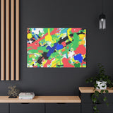 Abstract Color Splash Canvas Print — Vibrant Modern Wall Art