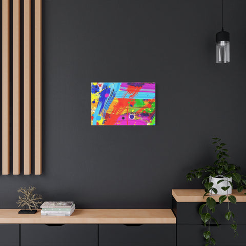Abstract Color Splash Canvas Print — Vibrant Modern Wall Art