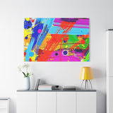 Abstract Color Splash Canvas Print — Vibrant Modern Wall Art