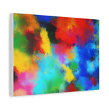Abstract Color Burst Canvas Print — Vibrant Stretched Matte Wall Art