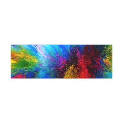 Abstract Color Explosion Matte Canvas Print